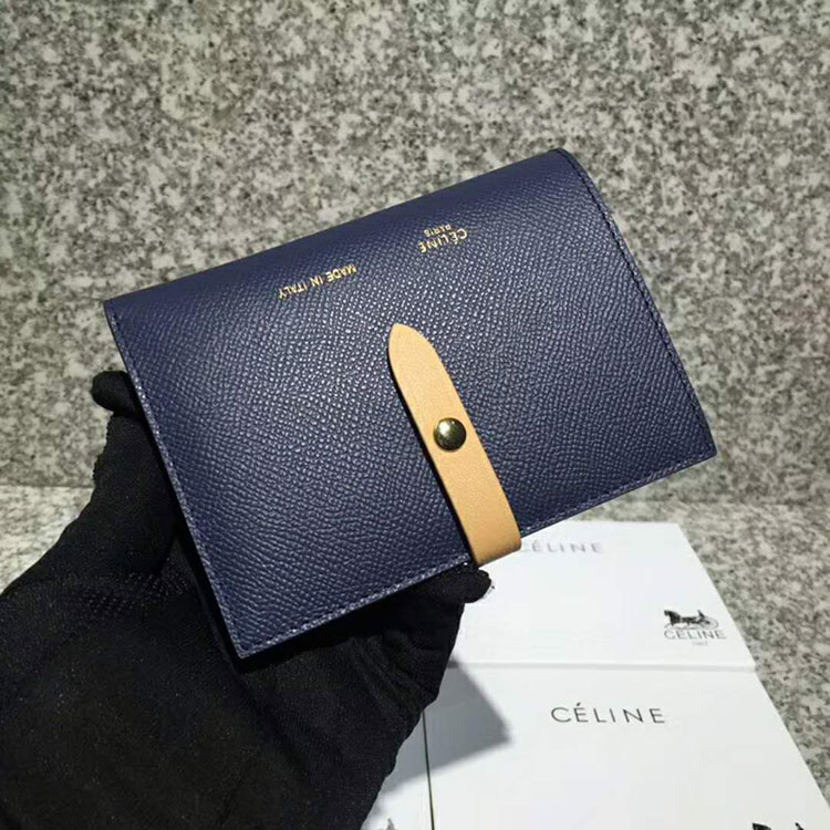 2018 CELINE STRAP MEDIUM MULTIFUNCTION IN GRAINED CALFSKIN AND SHINY CALFSKIN