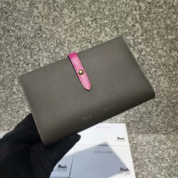 2018 CELINE STRAP MEDIUM MULTIFUNCTION IN GRAINED CALFSKIN AND SHINY CALFSKIN