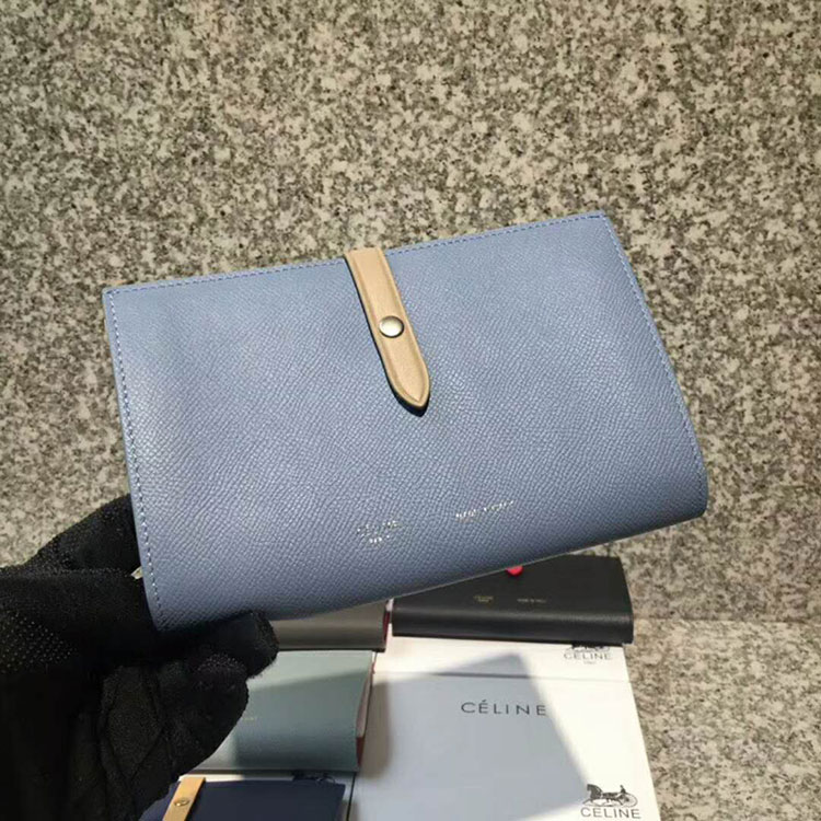 2018 CELINE STRAP MEDIUM MULTIFUNCTION IN GRAINED CALFSKIN AND SHINY CALFSKIN