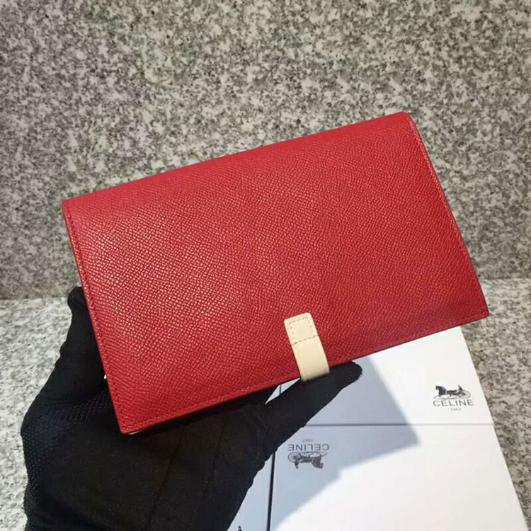 2018 CELINE STRAP MEDIUM MULTIFUNCTION IN GRAINED CALFSKIN AND SHINY CALFSKIN