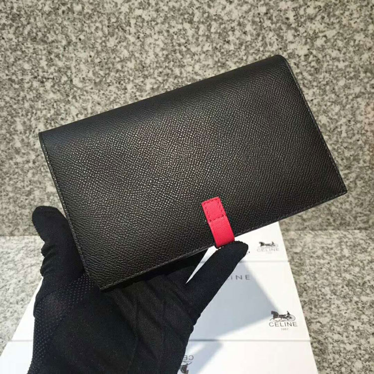 2018 CELINE STRAP MEDIUM MULTIFUNCTION IN GRAINED CALFSKIN AND SHINY CALFSKIN