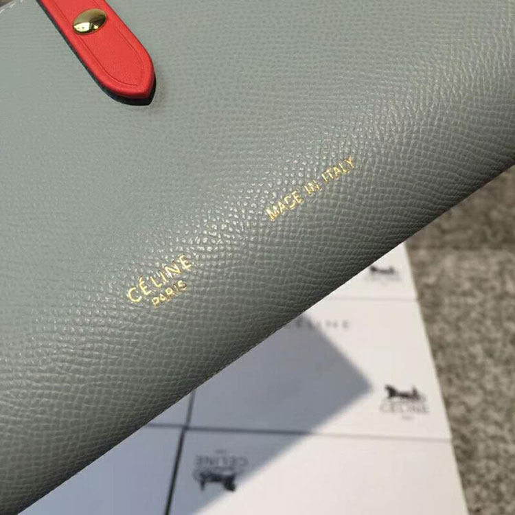 2018 CELINE STRAP MEDIUM MULTIFUNCTION IN GRAINED CALFSKIN AND SHINY CALFSKIN