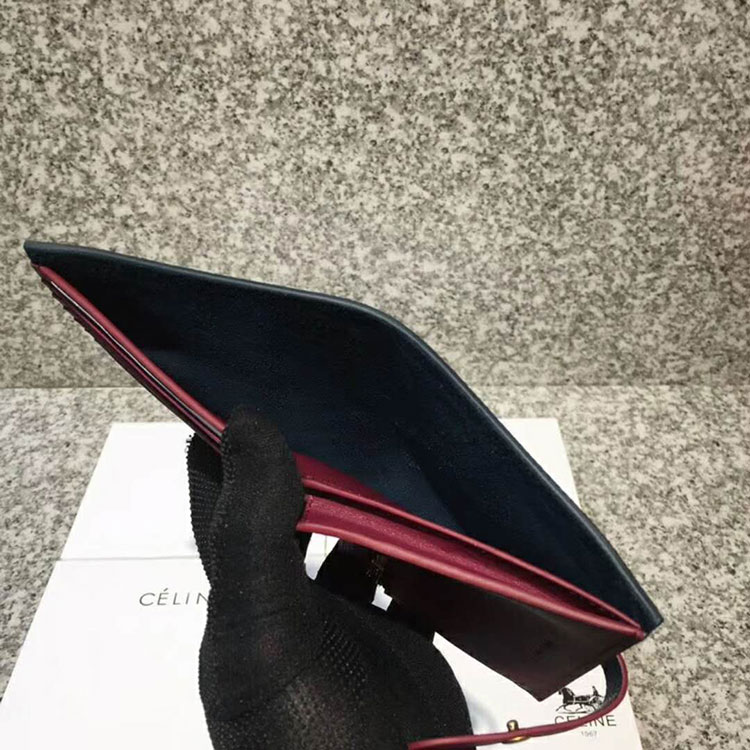 2018 CELINE STRAP MEDIUM MULTIFUNCTION IN GRAINED CALFSKIN AND SHINY CALFSKIN