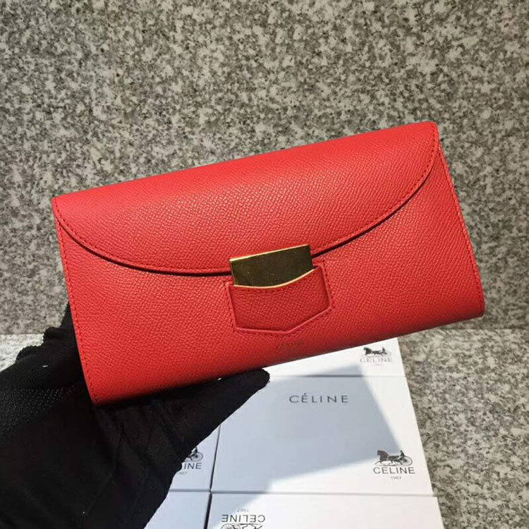 2018 CELINE TROTTEUR LARGE FLAP MULTIFUNCTION IN GRAINED CALFSKIN