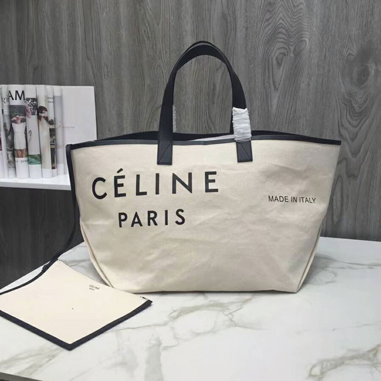 2018 Celine Medium Made In Tote In Textile