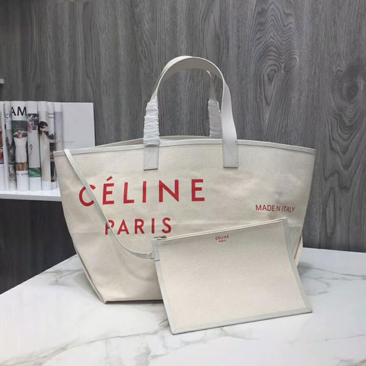 2018 Celine Medium Made In Tote In Textile