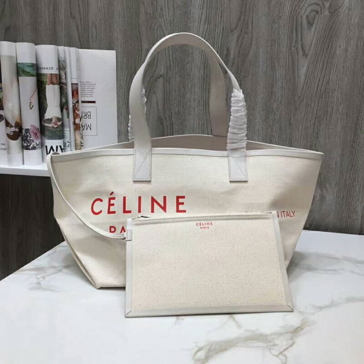 2018 Celine Small Made In Tote In Textile