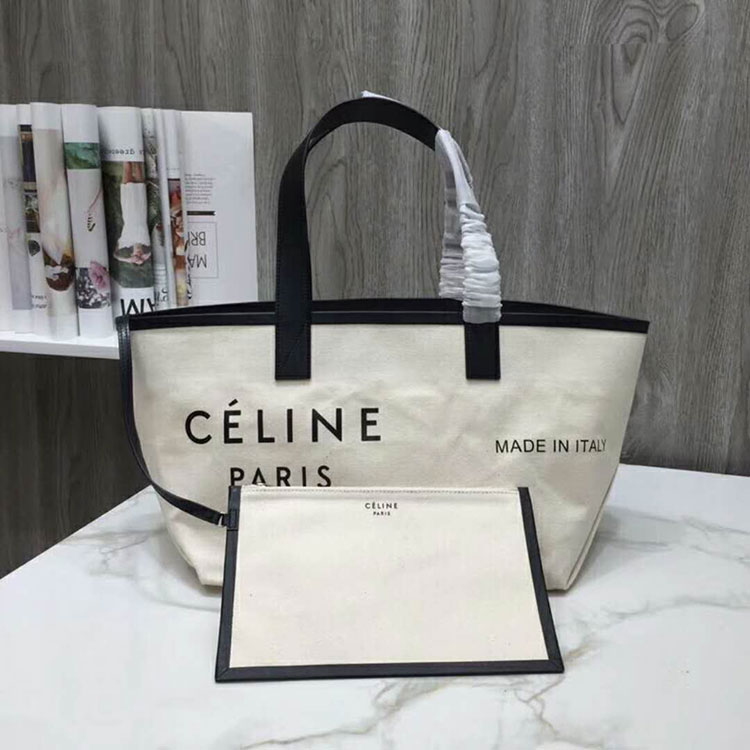 2018 Celine Small Made In Tote In Textile