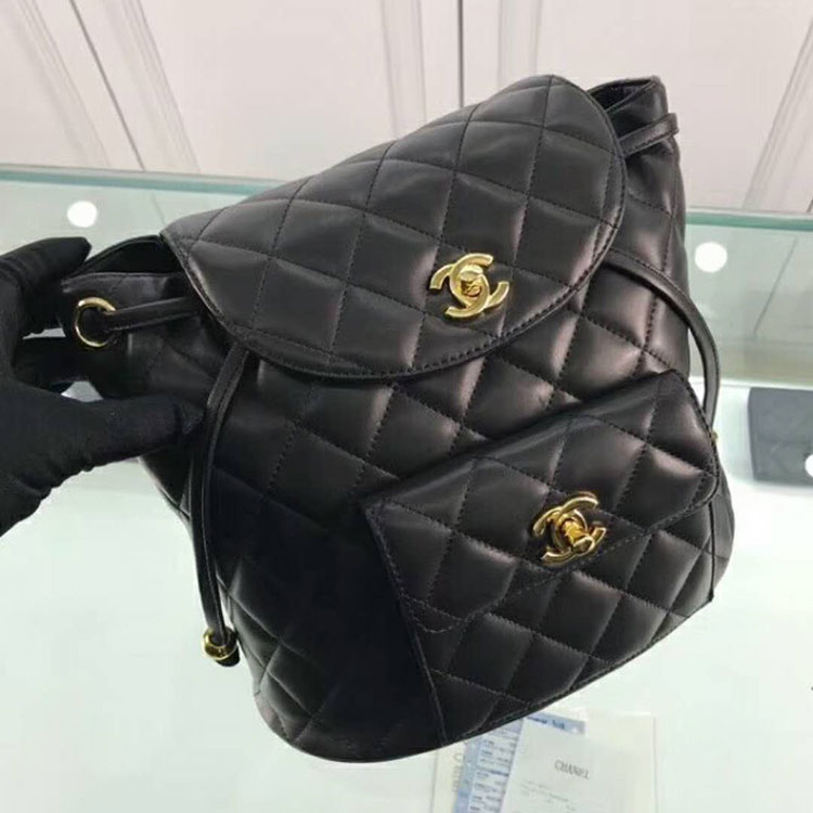 2018 Chanel Backpack Original Lambskin Leather