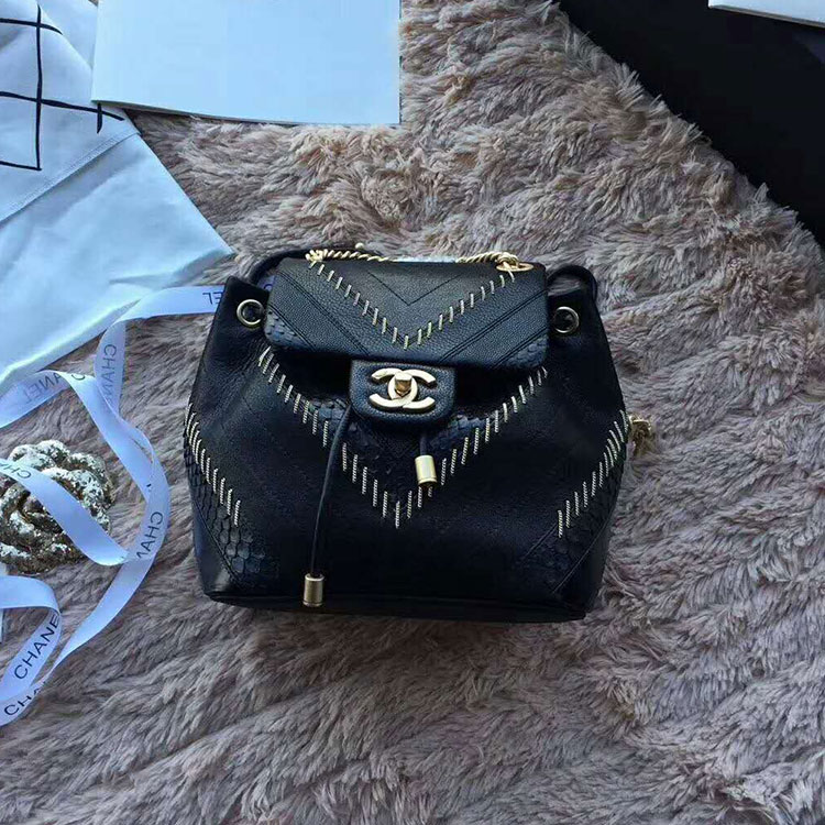 2018 Chanel Backpack bag Original Leather