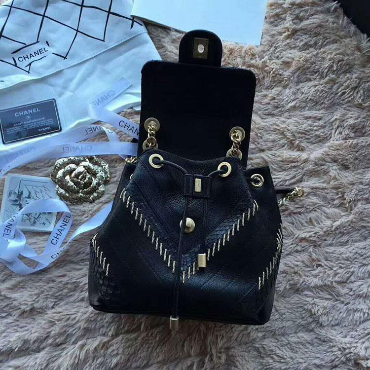 2018 Chanel Backpack bag Original Leather