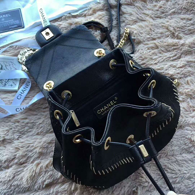 2018 Chanel Backpack bag Original Leather