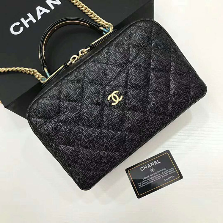 2018 Chanel Bowling bag Original Calfskin Leather