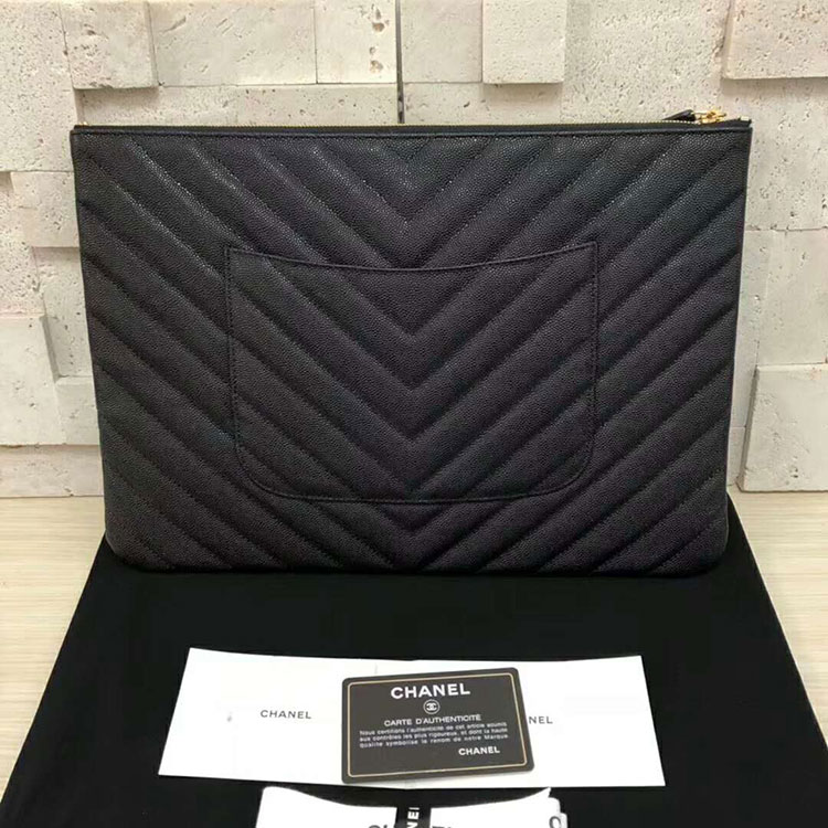 2018 Chanel Case Original Grained lambskin