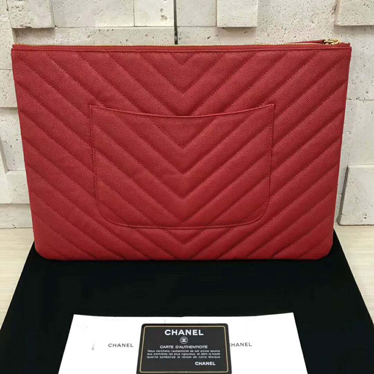 2018 Chanel Case Original Grained lambskin