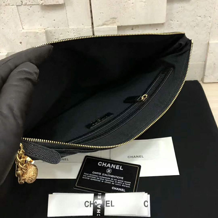 2018 Chanel Case Original Grained lambskin