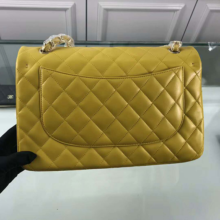 2018 Chanel Classic Flap Bag 1113 Original Lambskin leather Gold Hardware