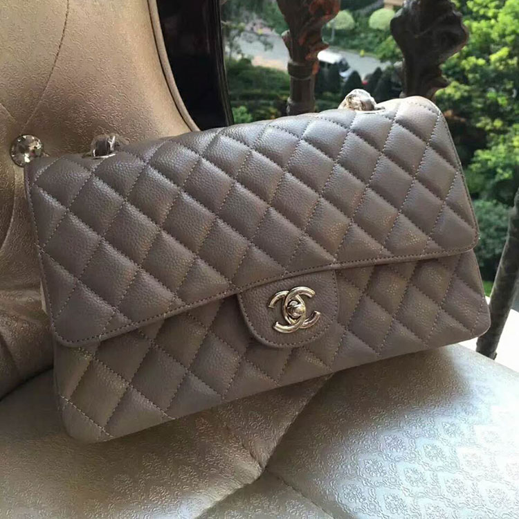 2018 Chanel Classic Flap Bag Original Caviar Leather 1112