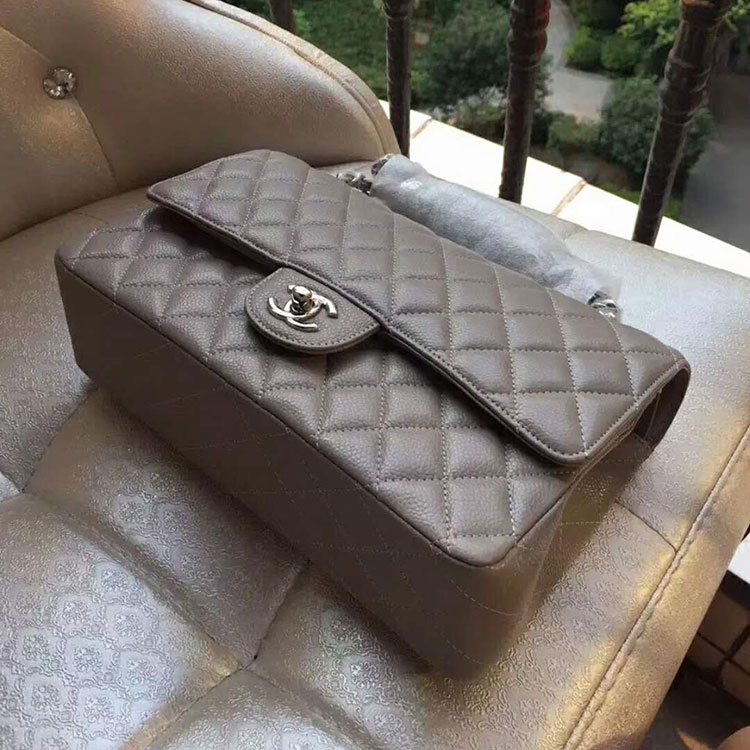 2018 Chanel Classic Flap Bag Original Caviar Leather 1112