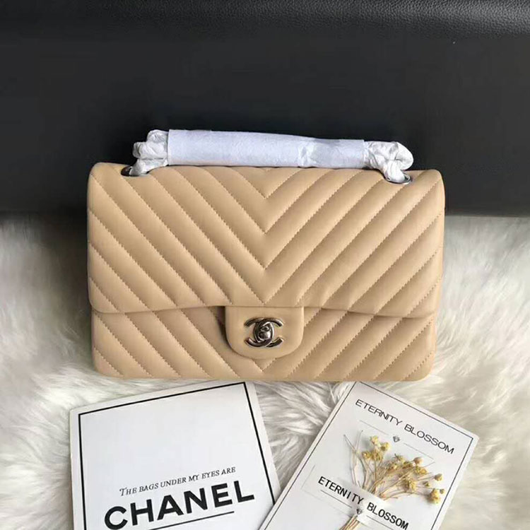 2018 Chanel Classic Flap Bag Original Lambskin Leather