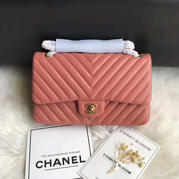 2018 Chanel Classic Flap Bag Original Lambskin Leather