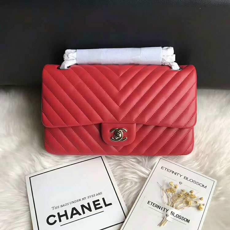 2018 Chanel Classic Flap Bag Original Lambskin Leather