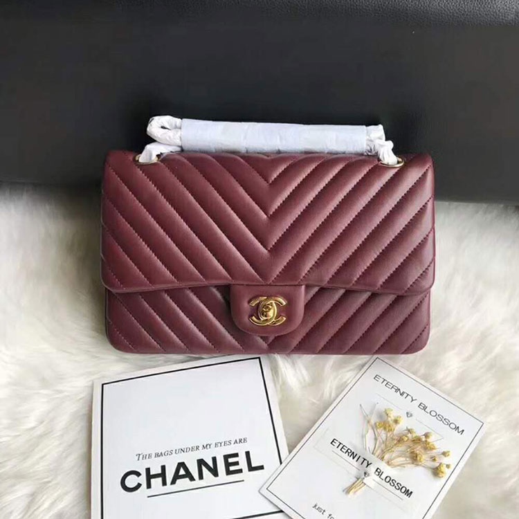 2018 Chanel Classic Flap Bag Original Lambskin Leather