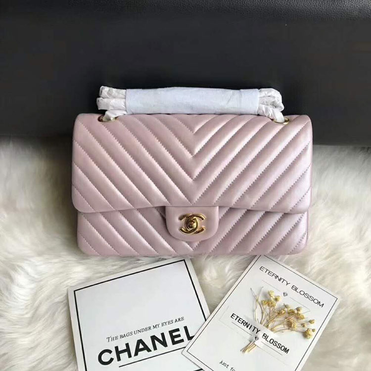 2018 Chanel Classic Flap Bag Original Lambskin Leather