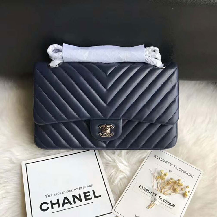 2018 Chanel Classic Flap Bag Original Lambskin Leather