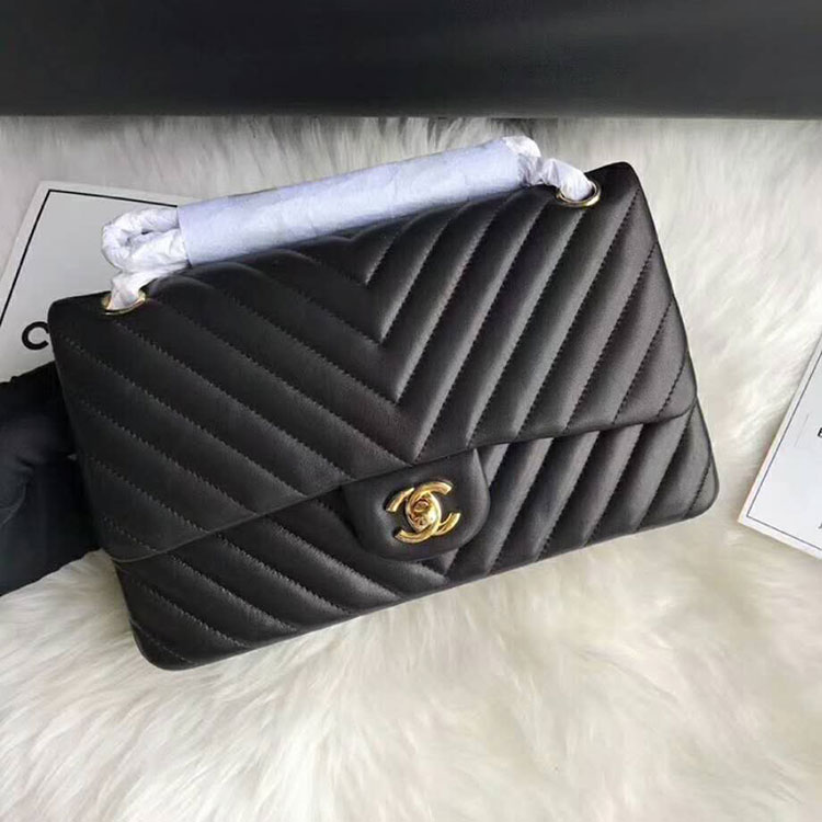 2018 Chanel Classic Flap Bag Original Lambskin Leather