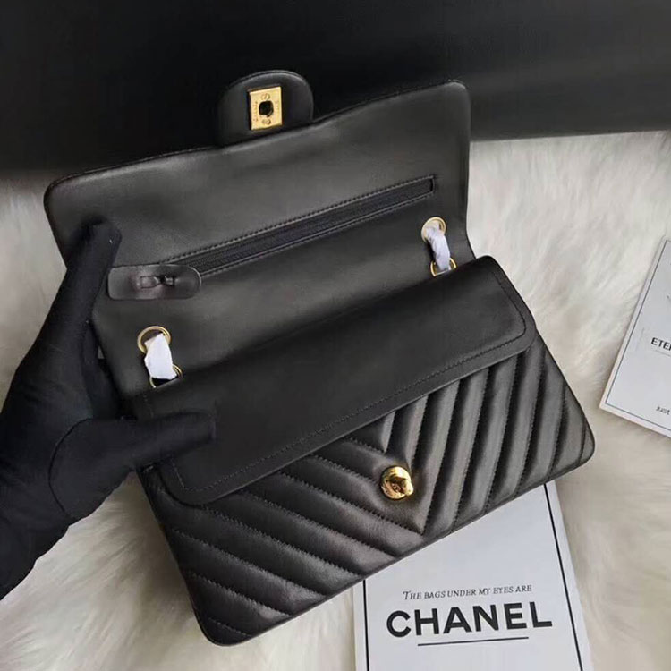 2018 Chanel Classic Flap Bag Original Lambskin Leather