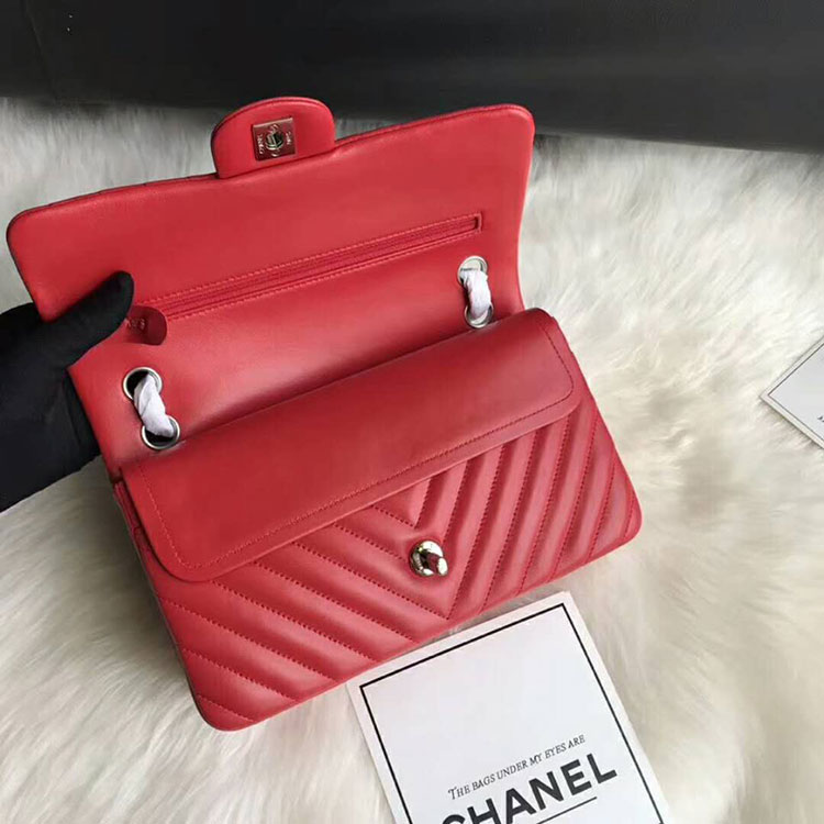 2018 Chanel Classic Flap Bag Original Lambskin Leather