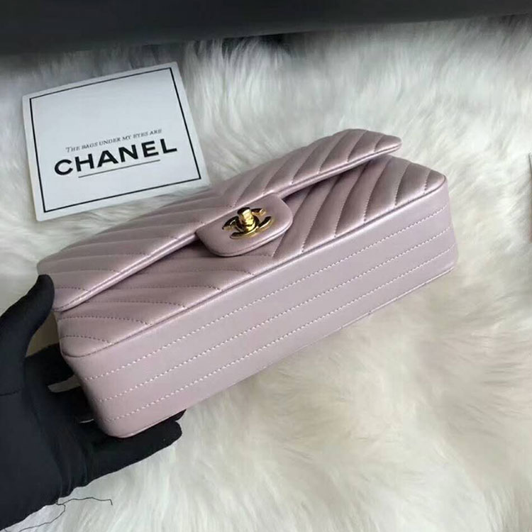 2018 Chanel Classic Flap Bag Original Lambskin Leather