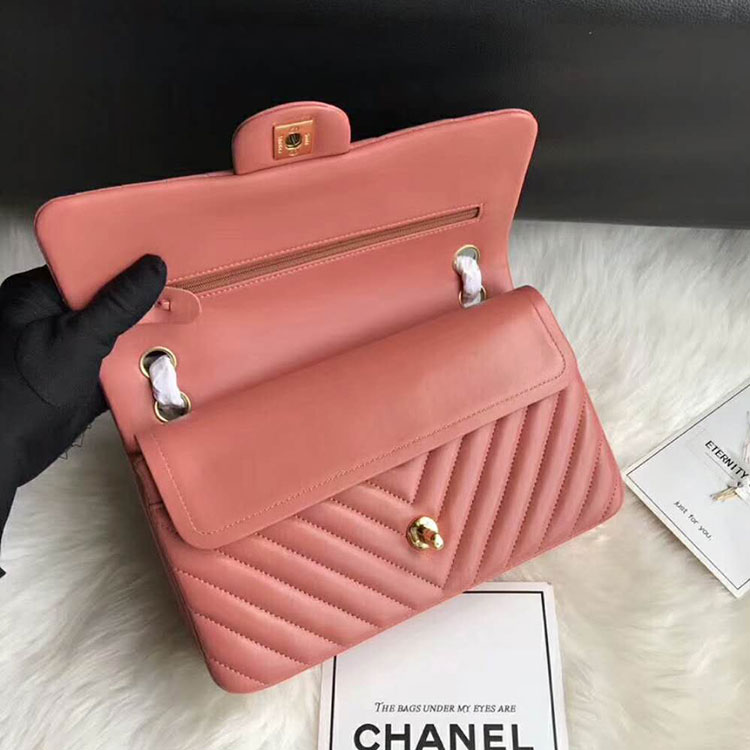 2018 Chanel Classic Flap Bag Original Lambskin Leather