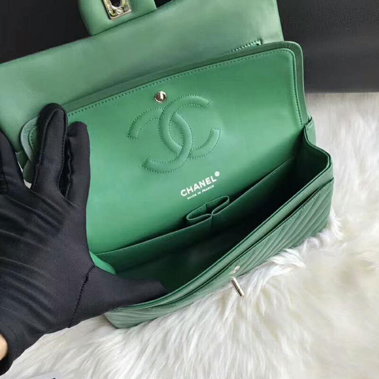 2018 Chanel Classic Flap Bag Original Lambskin Leather