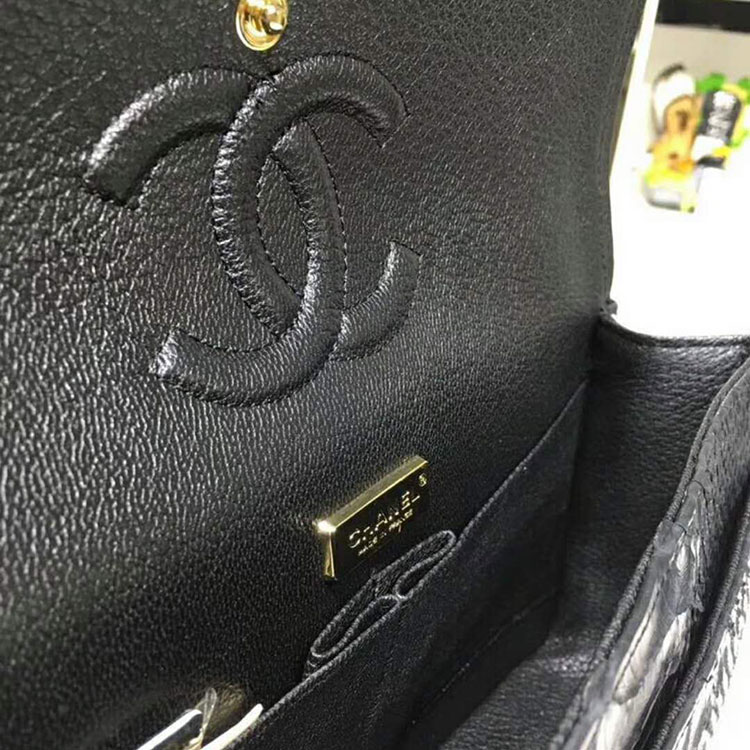 2018 Chanel Classic Flap Bag Original Python Leather