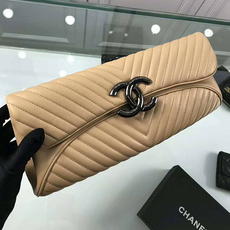 2018 Chanel Clutch Evening Bag Original Sheepskin Leather A94344