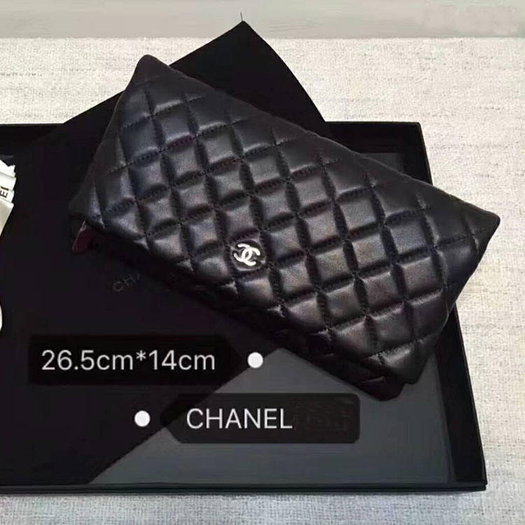 2018 Chanel Clutch Original Calfskin Leather A67011 Black