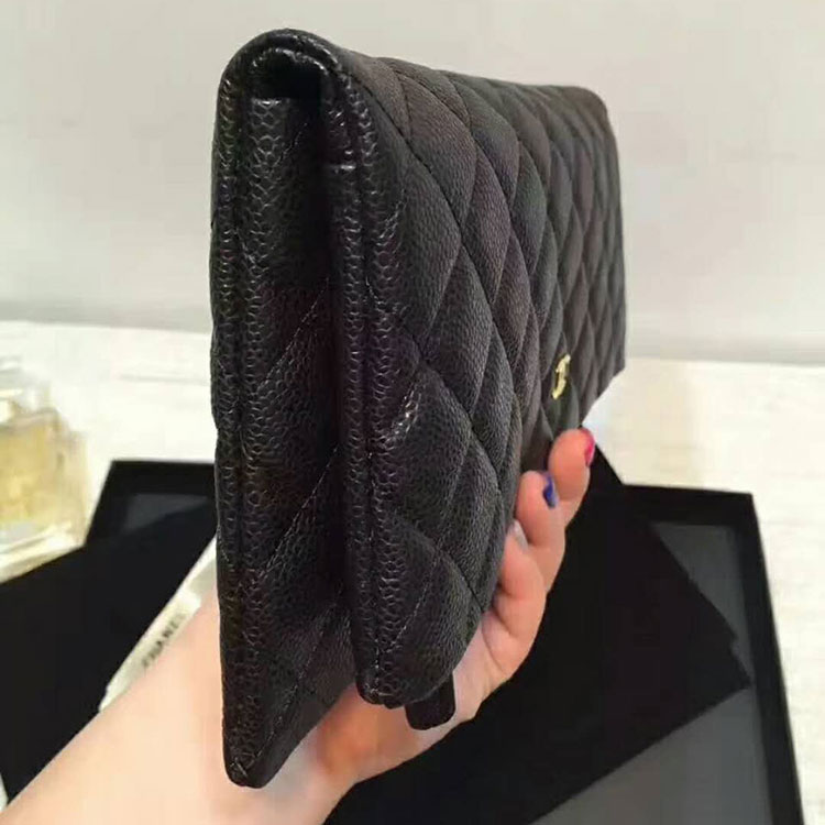 2018 Chanel Clutch Original Grained Calfskin A67011 Black