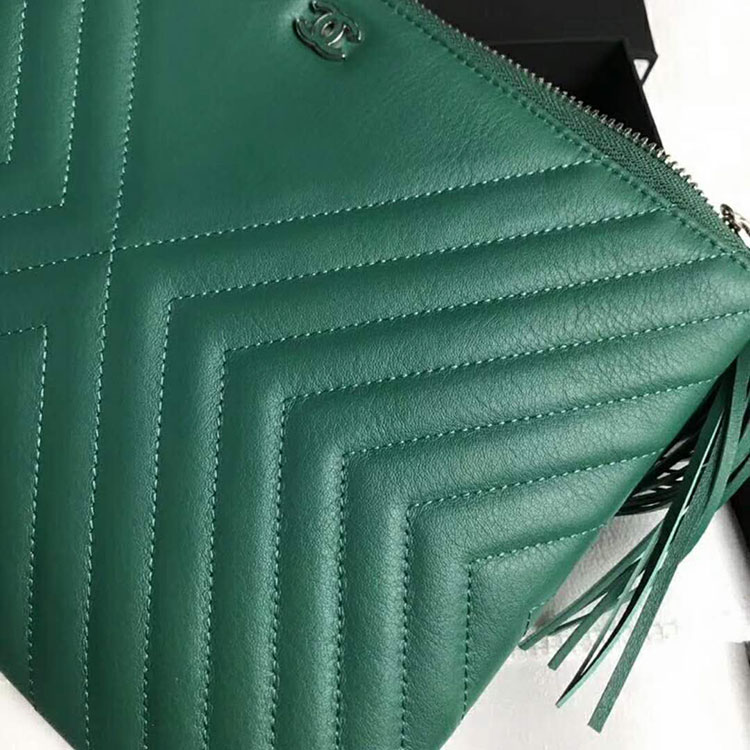 2018 Chanel Clutch Original Lambskin Leather