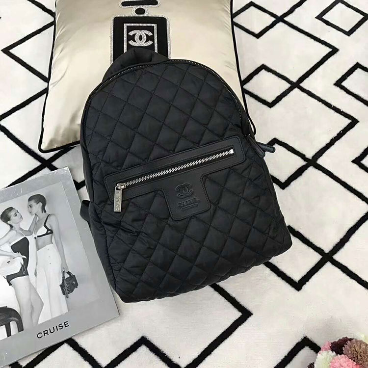 2018 Chanel Coco Cocoon Backpack A90360 Black