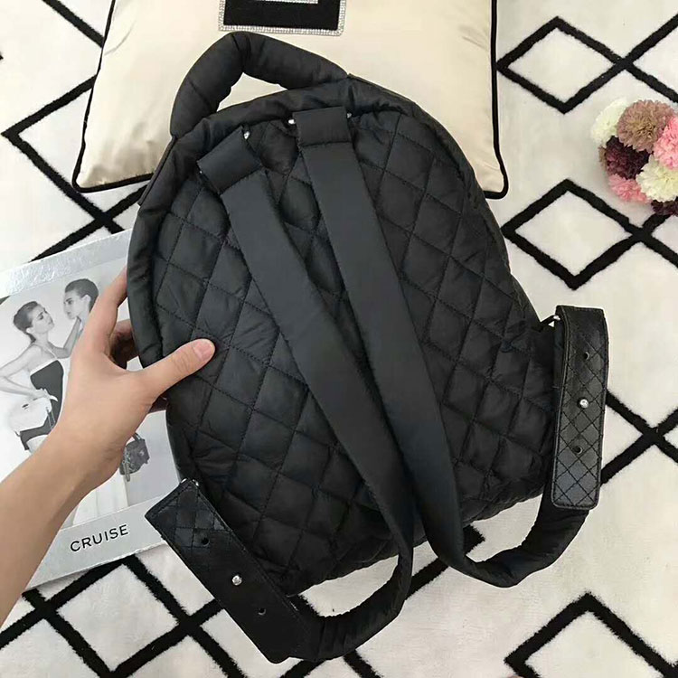 2018 Chanel Coco Cocoon Backpack A90360 Black