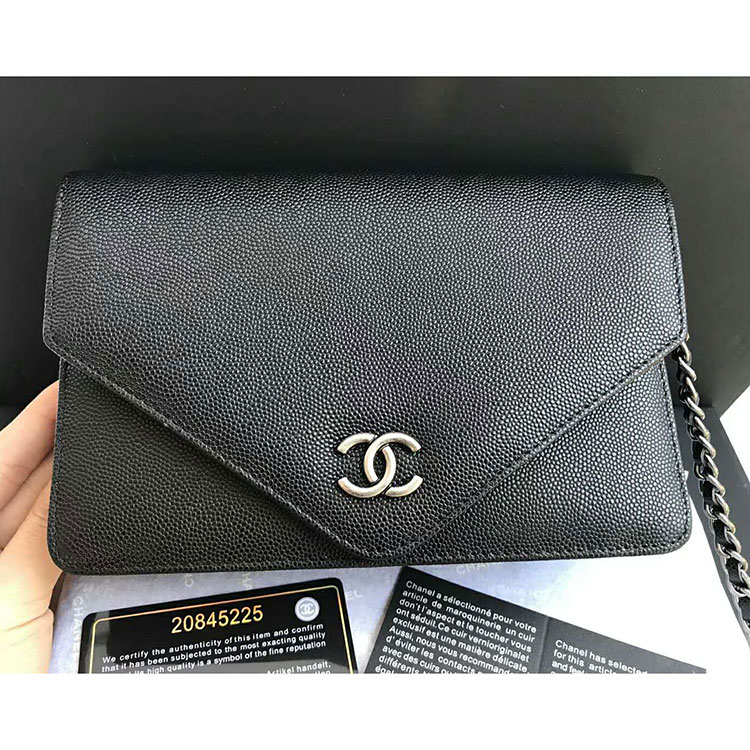 2018 Chanel Flap Bag Original Calfskin Leather A82797 Black