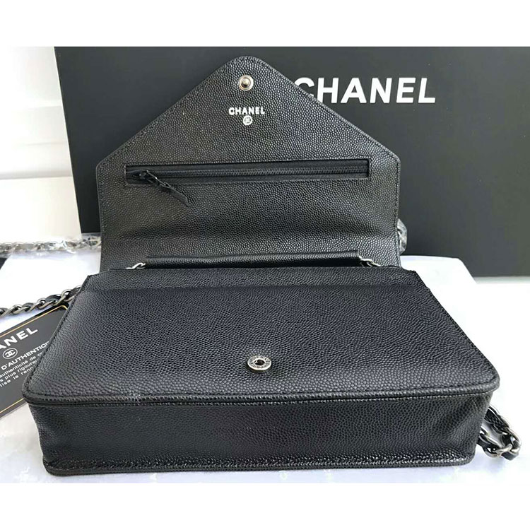 2018 Chanel Flap Bag Original Calfskin Leather A82797 Black