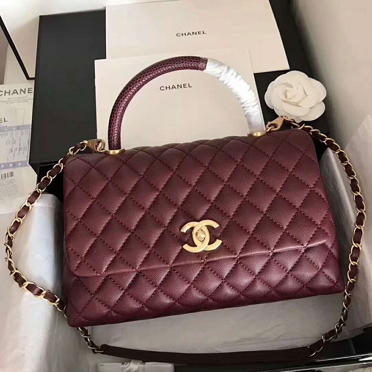 2018 Chanel Flap Bag with Top Handle