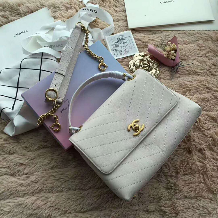 2018 Chanel Flap Bag with Top Handle