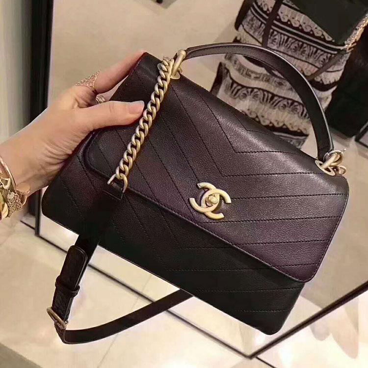 2018 Chanel Flap Bag with Top Handle