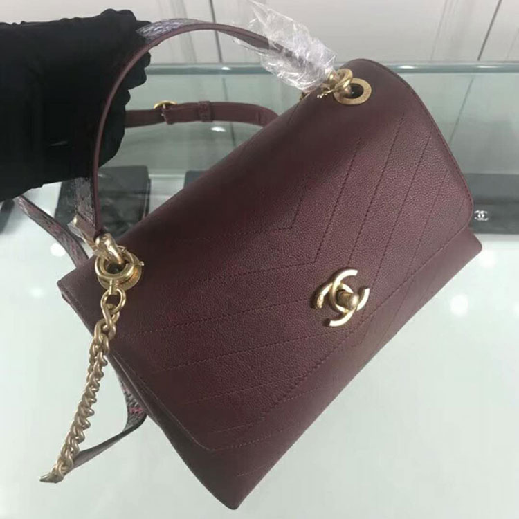 2018 Chanel Flap Bag with Top Handle