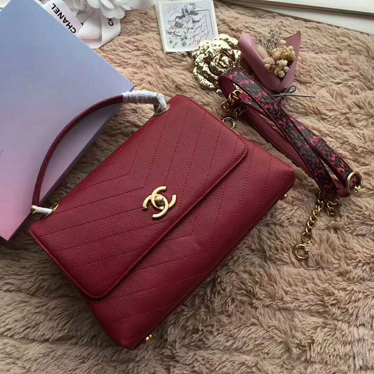 2018 Chanel Flap Bag with Top Handle