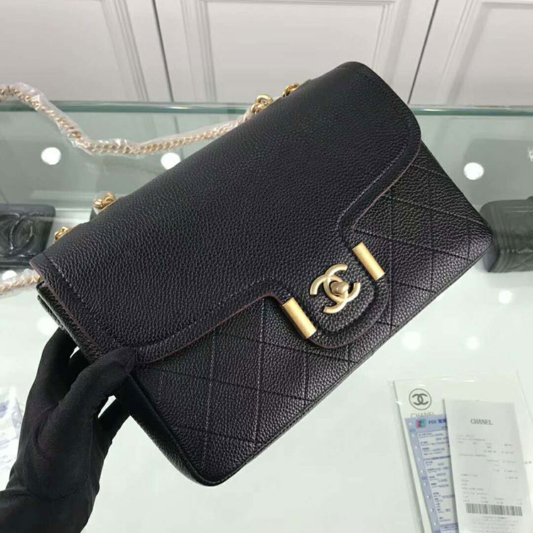 2018 Chanel Flap bag Original Calfskin Leather